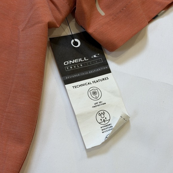 O'Neill Trvlr series 2XL UPF 50+ Short Sleeve Shirt Moisture Wicking Stretch NWT - Picture 8 of 15